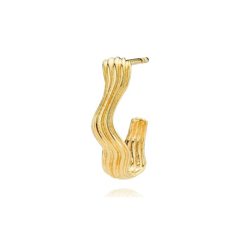 Silke x Sistie ørering i 18 karat forgyldt sølv 11 mm
